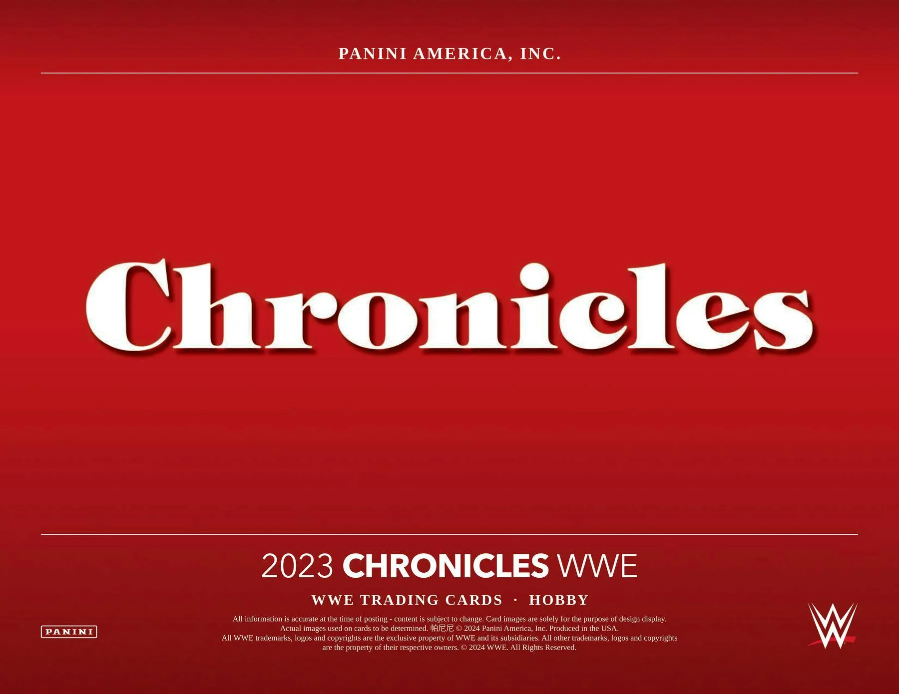2023 Panini Chronicles WWE Hobby
