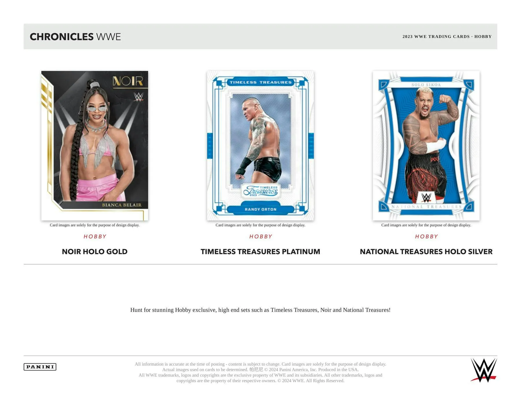 2023 Panini Chronicles WWE Hobby
