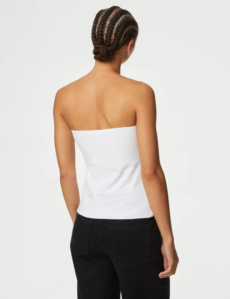2pk Cotton Rich Bandeau Tops