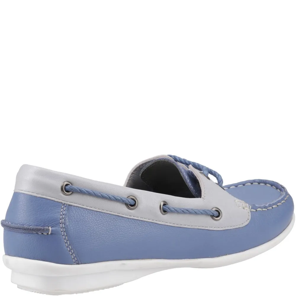 Blue Irene Boat Shoes