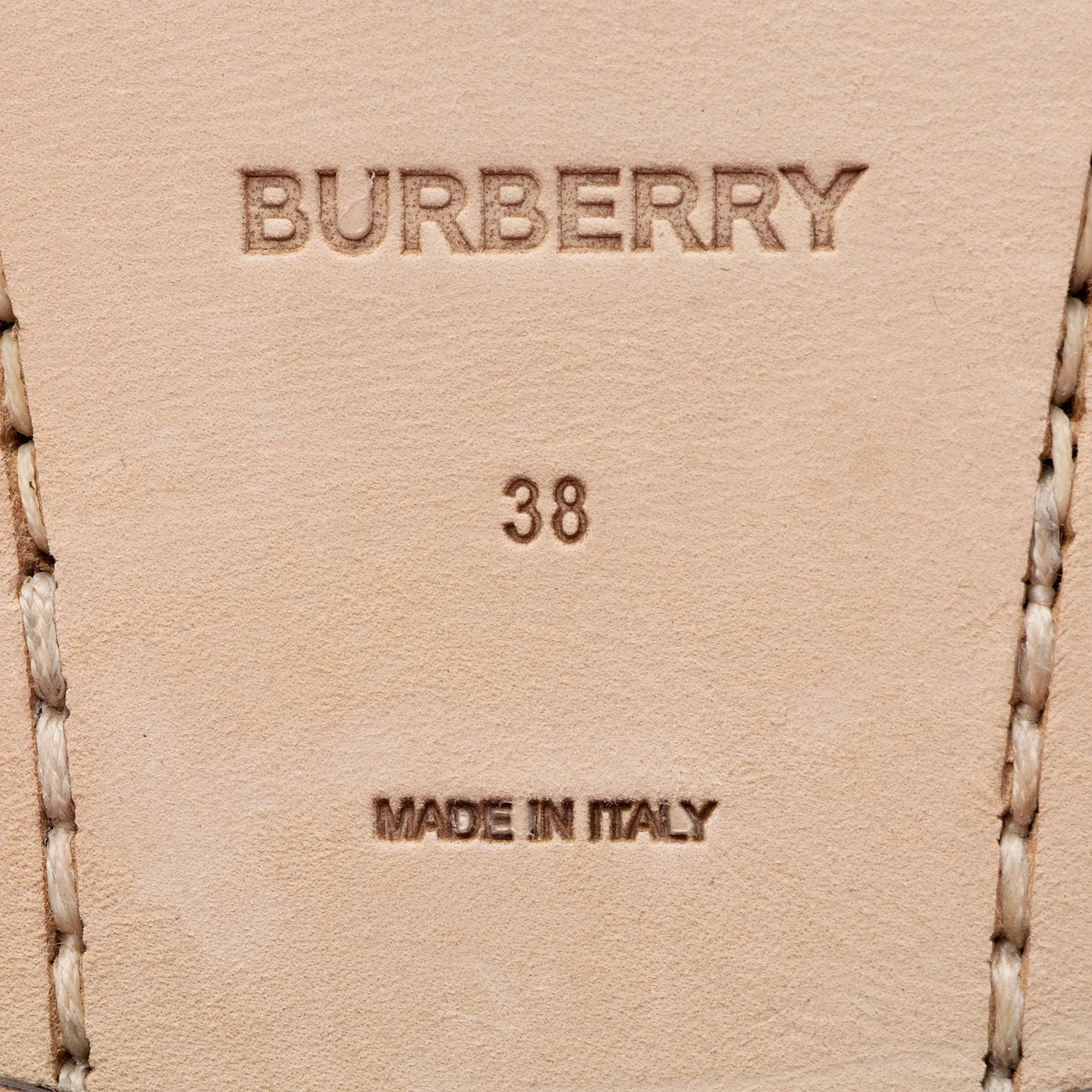 Burberry Vintage Check Leather Shane Loafers - Size 8 / 38 (SHF-mrp4rV)