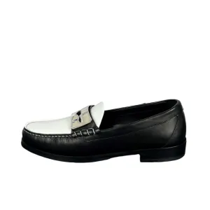 Buscemi Men's Town Loafer Black/White Leather Loafers