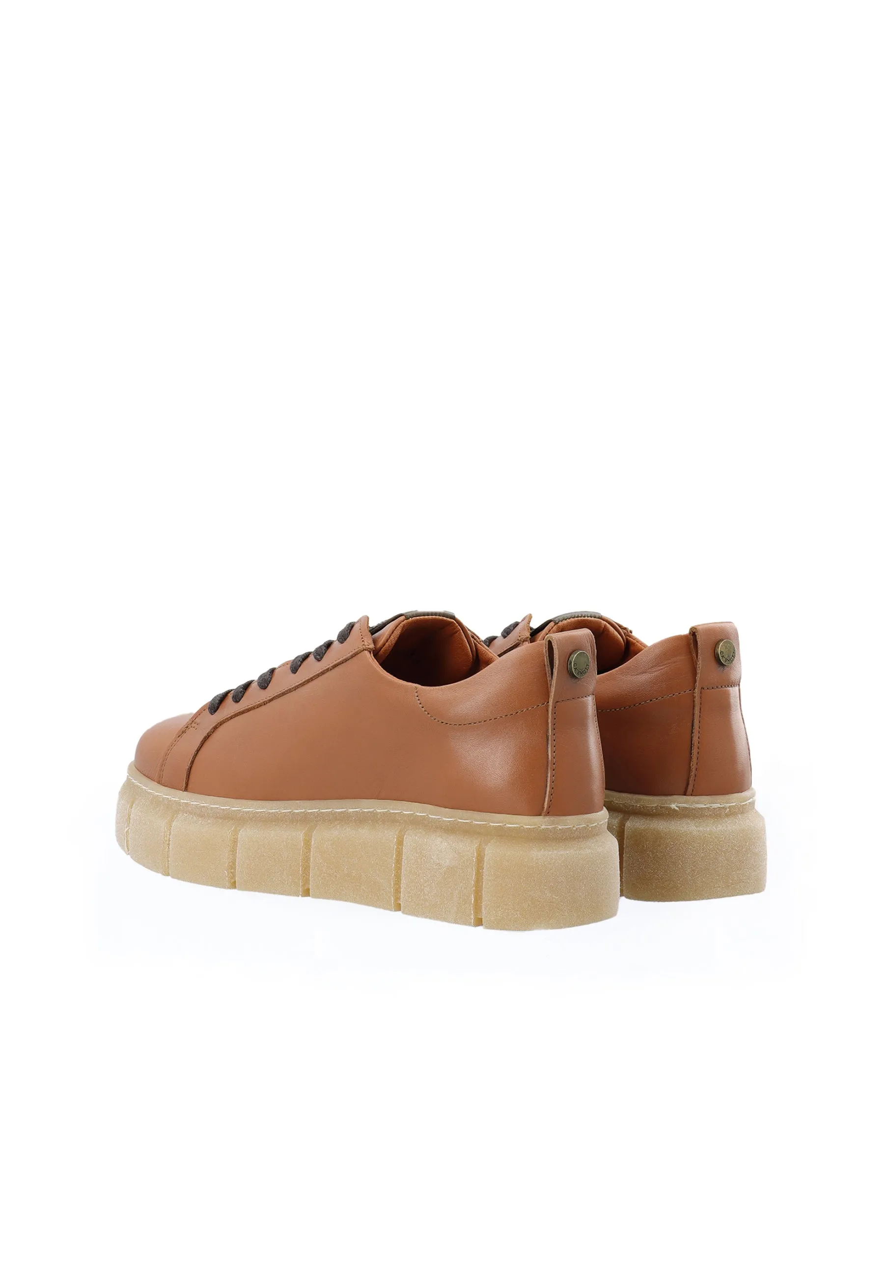 CASFLORA LACE UP SHOE - Cognac