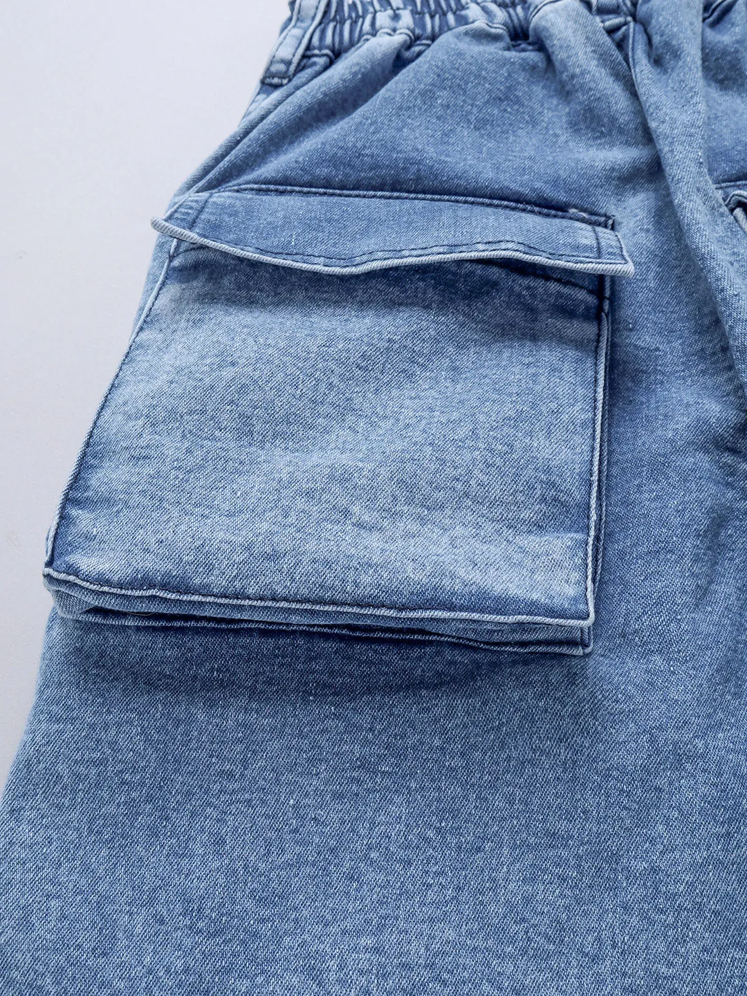 Cotton Denim Flared Jeans for Girls & Boys