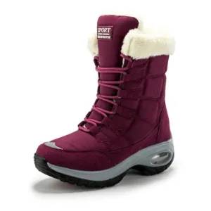 Cuzcare Women Mid-Calf Boots Orthopedic Warm Plush