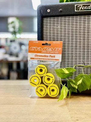 Cympad | Chromatics | Cymbal Pads | 5-Pack | Yellow