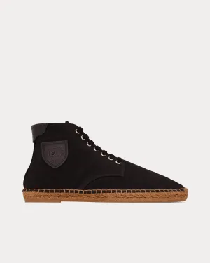 Damon Espadrilles Canvas Black High Top Sneakers
