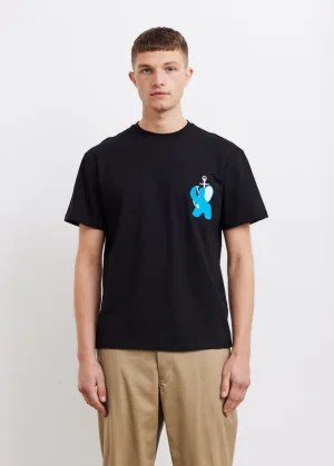 Elephant Embroidered Logo T-Shirt