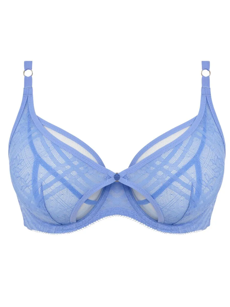 Fatale High Apex Bra - Cornflower