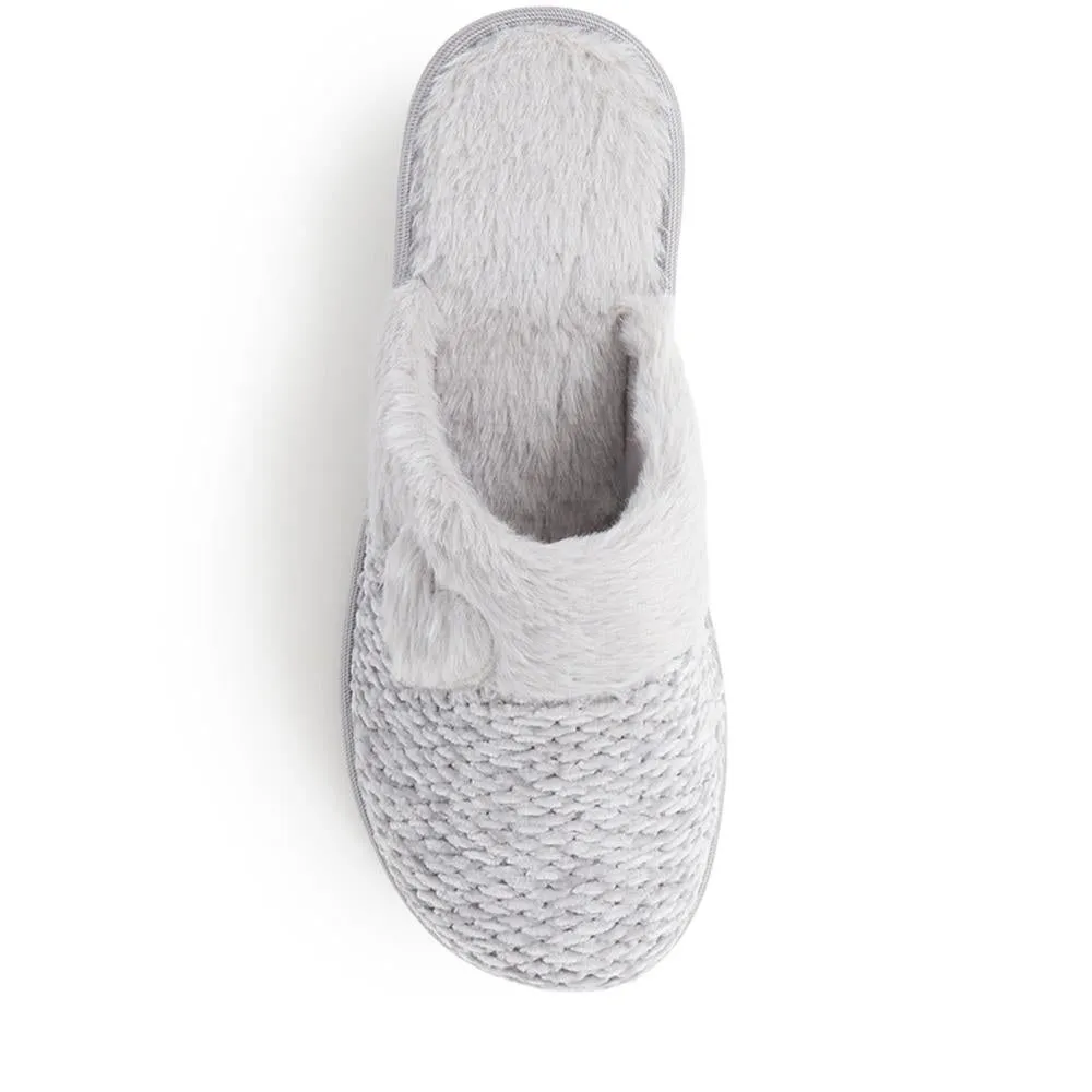 Faux-Fur Mule Slippers  - INB40007 / 326 247