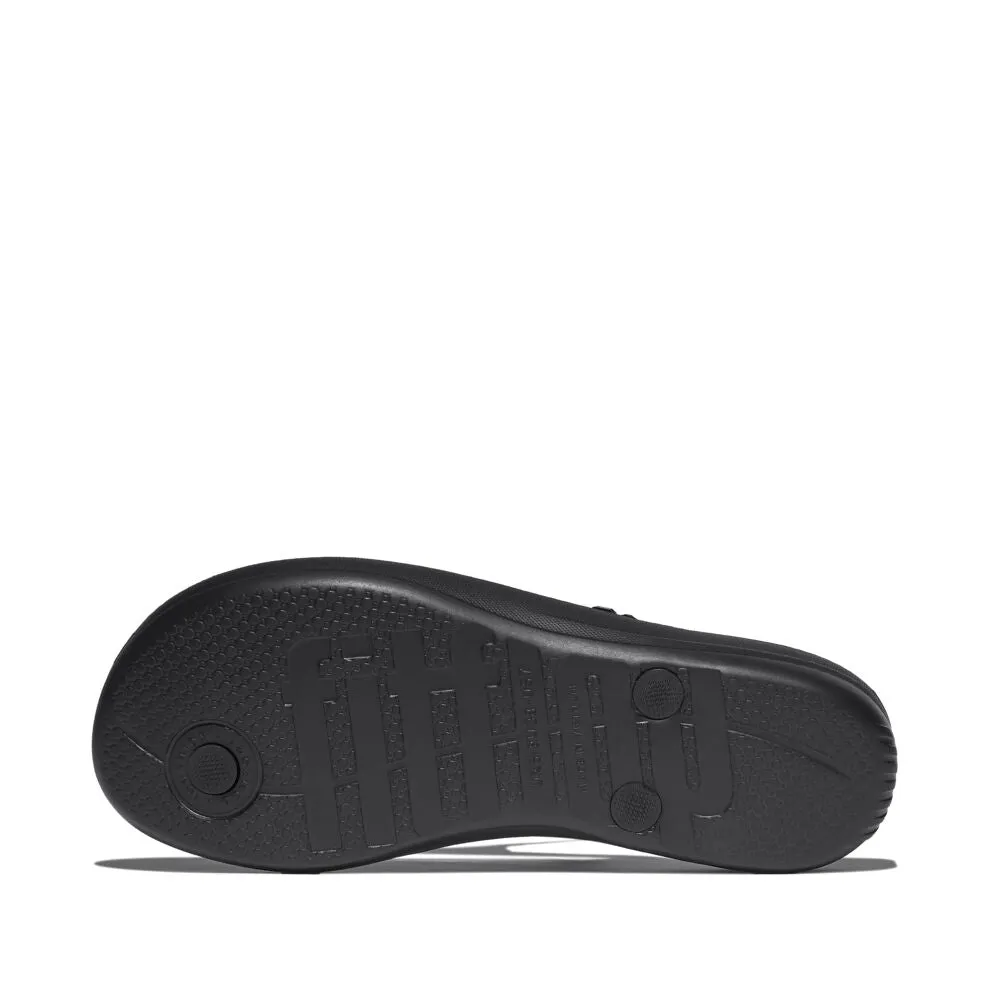 FitFlop Iqushion Multi Crystal Flip Flops Sandals - All Black