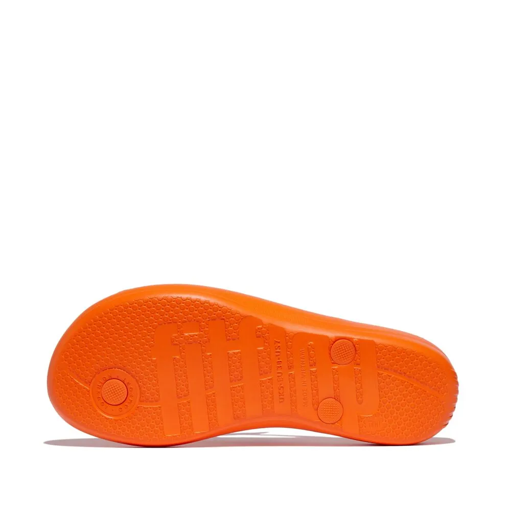 FitFlop Iqushion Sparkle Flip Flops Sandals - Pop Orange