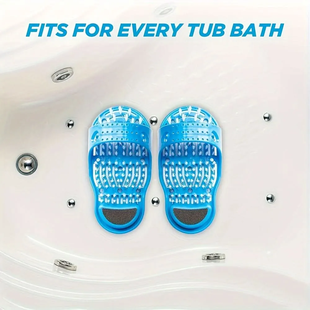 Foot Scrub Massager with Suction Cup for Shower