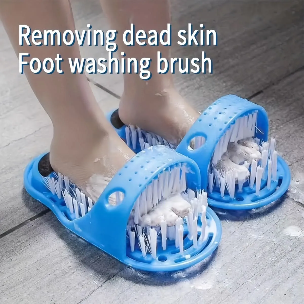 Foot Scrub Massager with Suction Cup for Shower
