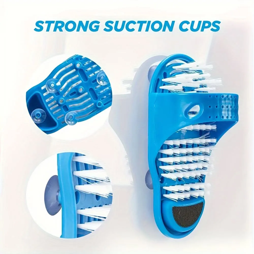 Foot Scrub Massager with Suction Cup for Shower