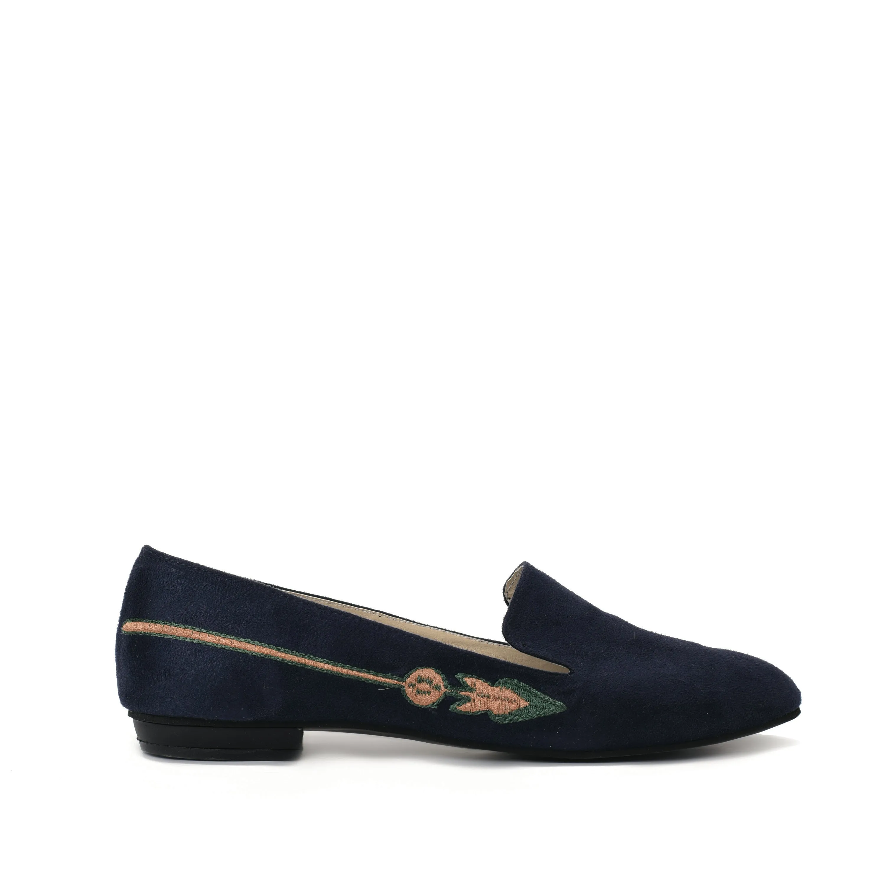 Green Harpoon shoes with Colourful embroideries -6006