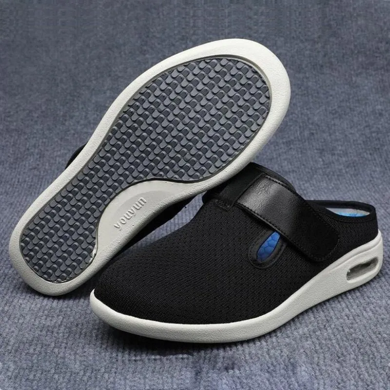 GRW Orthopedic Shoes For Women Open Back Hook&loop Arch Support Slippers Spring Summer
