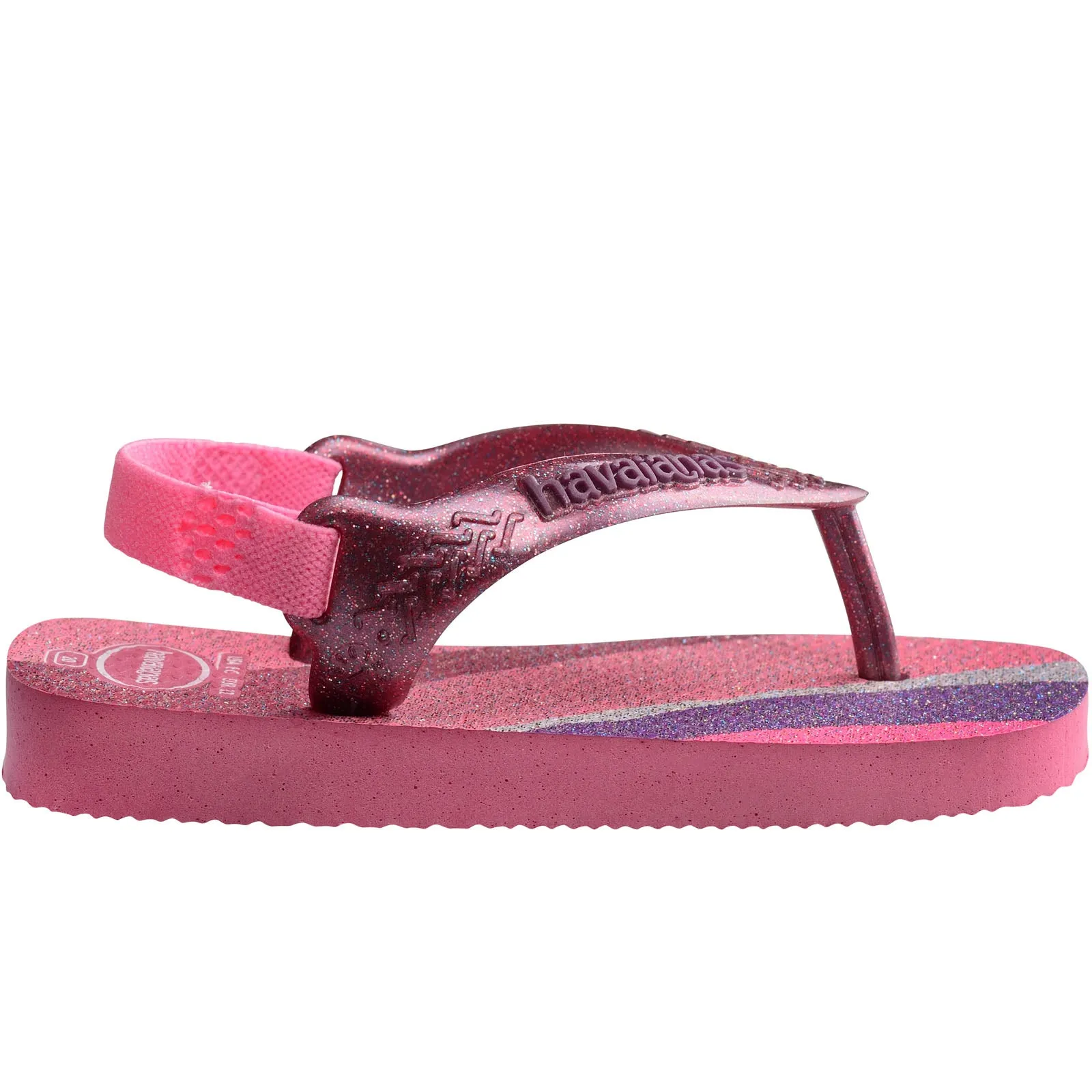 Havaianas Kids Baby Palette Glow Flip Flops - Velvet Rose