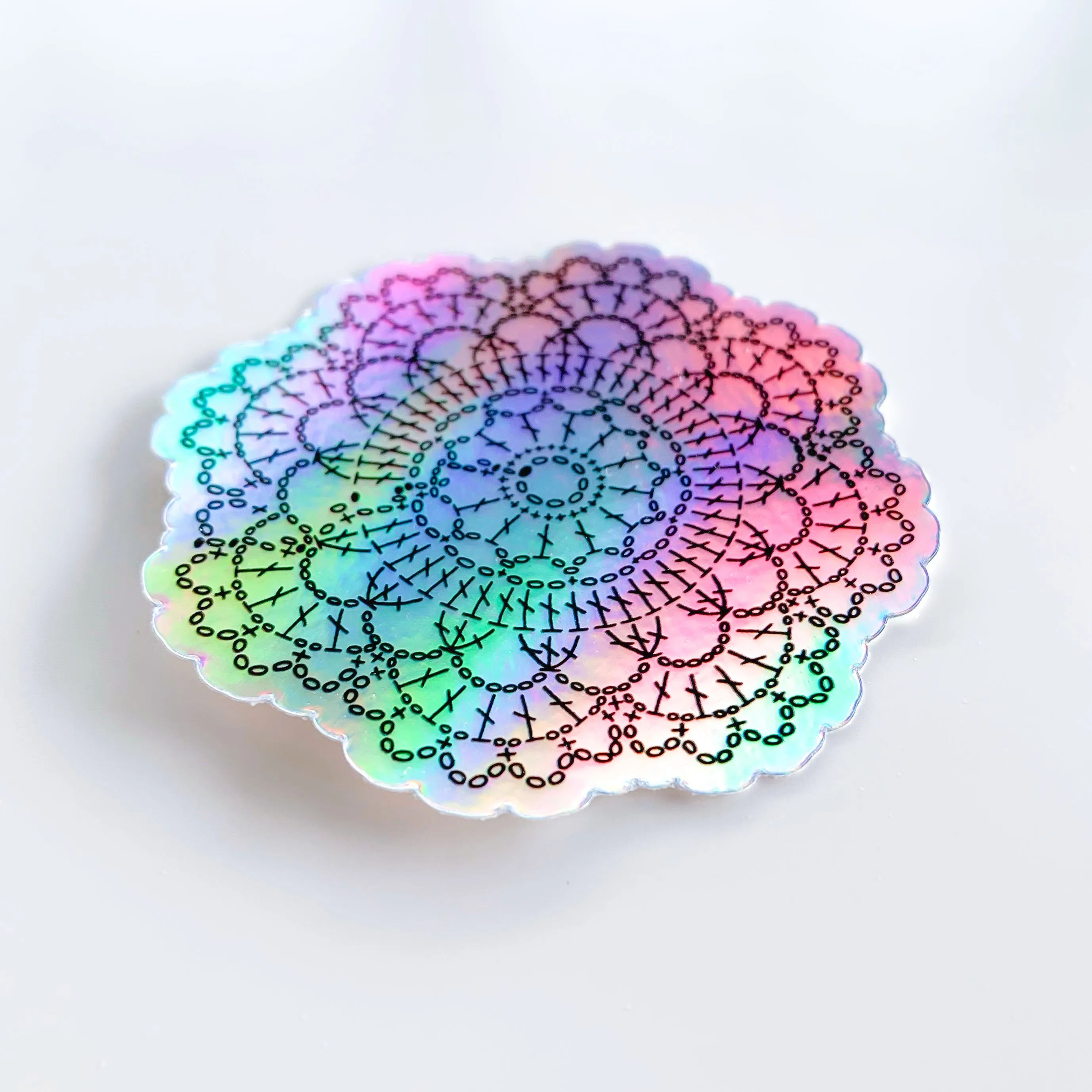 Iridescent Doily Sticker - Shop Exclusive