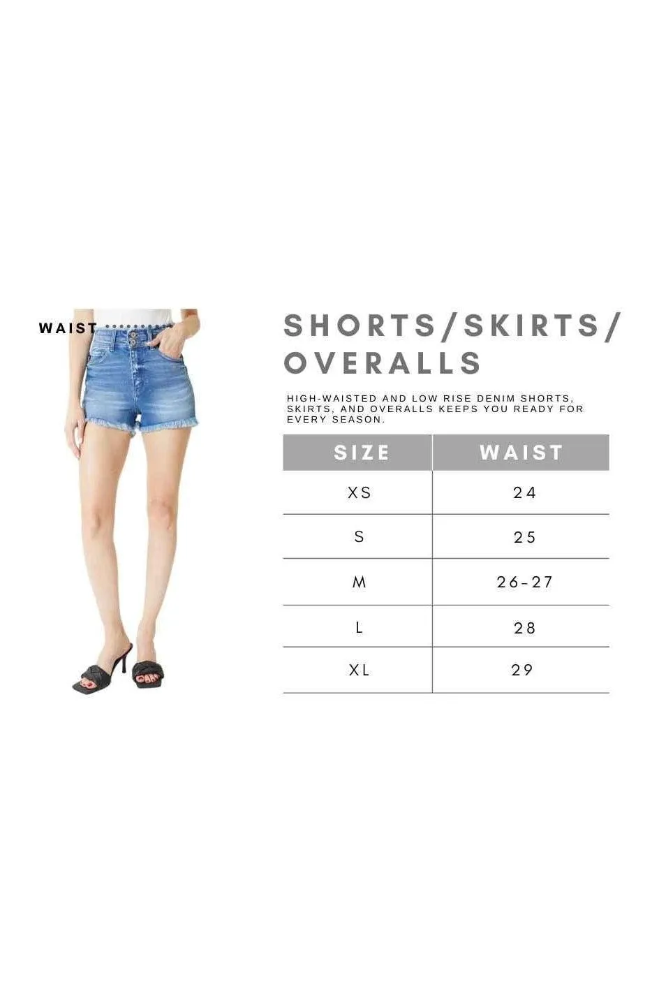 Kancan Raw Hem Distressed Denim Shorts