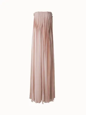 Long Silk Ribbons Corsage Gown