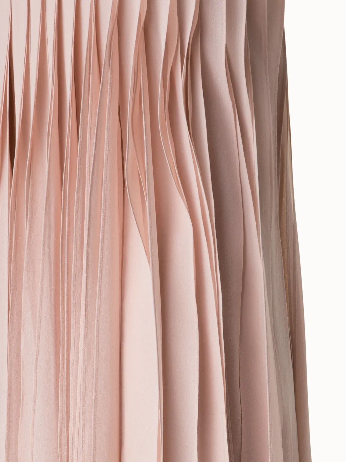 Long Silk Ribbons Corsage Gown
