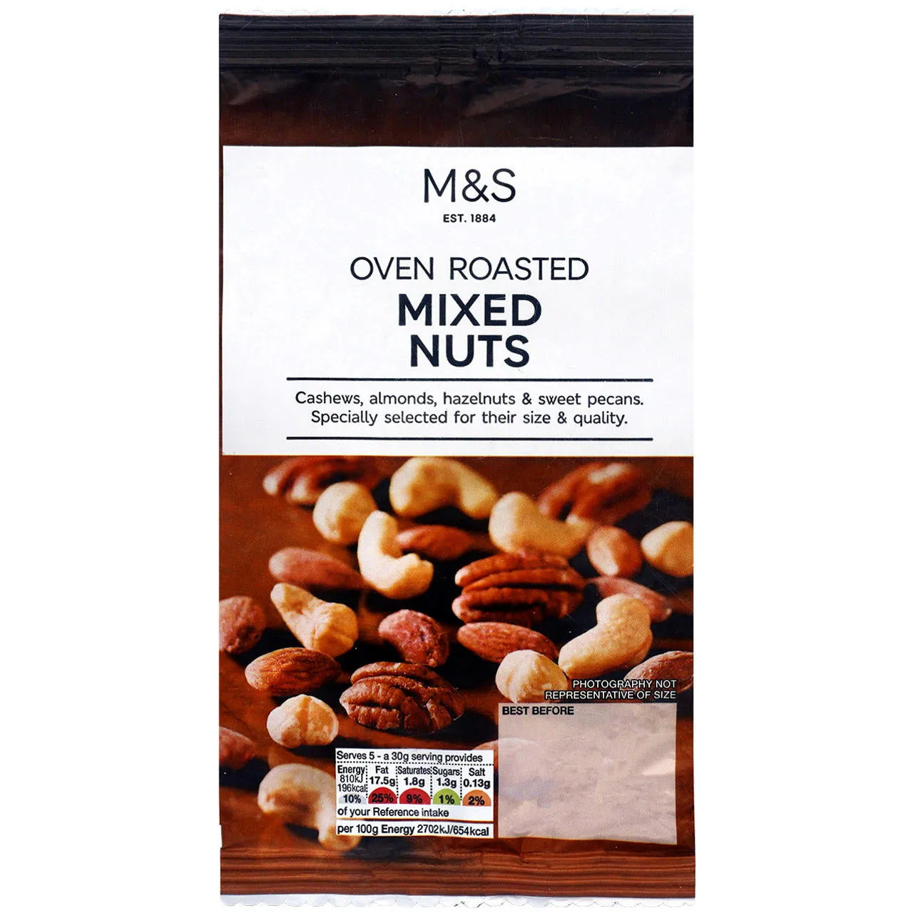 M&S Food Oven Roasted Mixed Nuts 175g