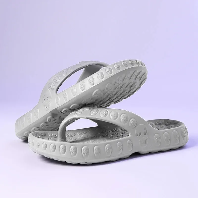 Men's Flip flops skull design
