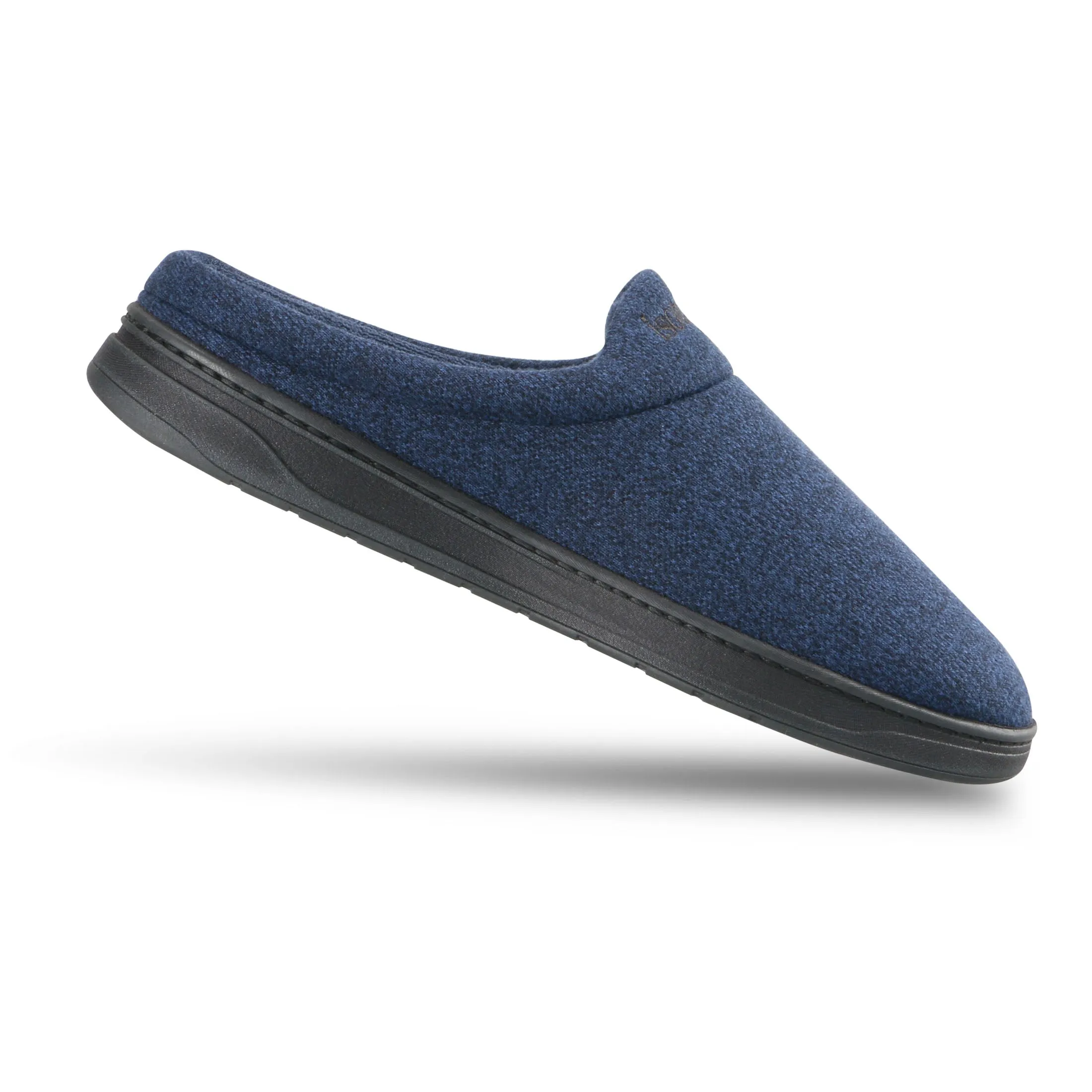 Men's Heathered Knit Brady Clog Slipper with Gel Infused Memory Foam