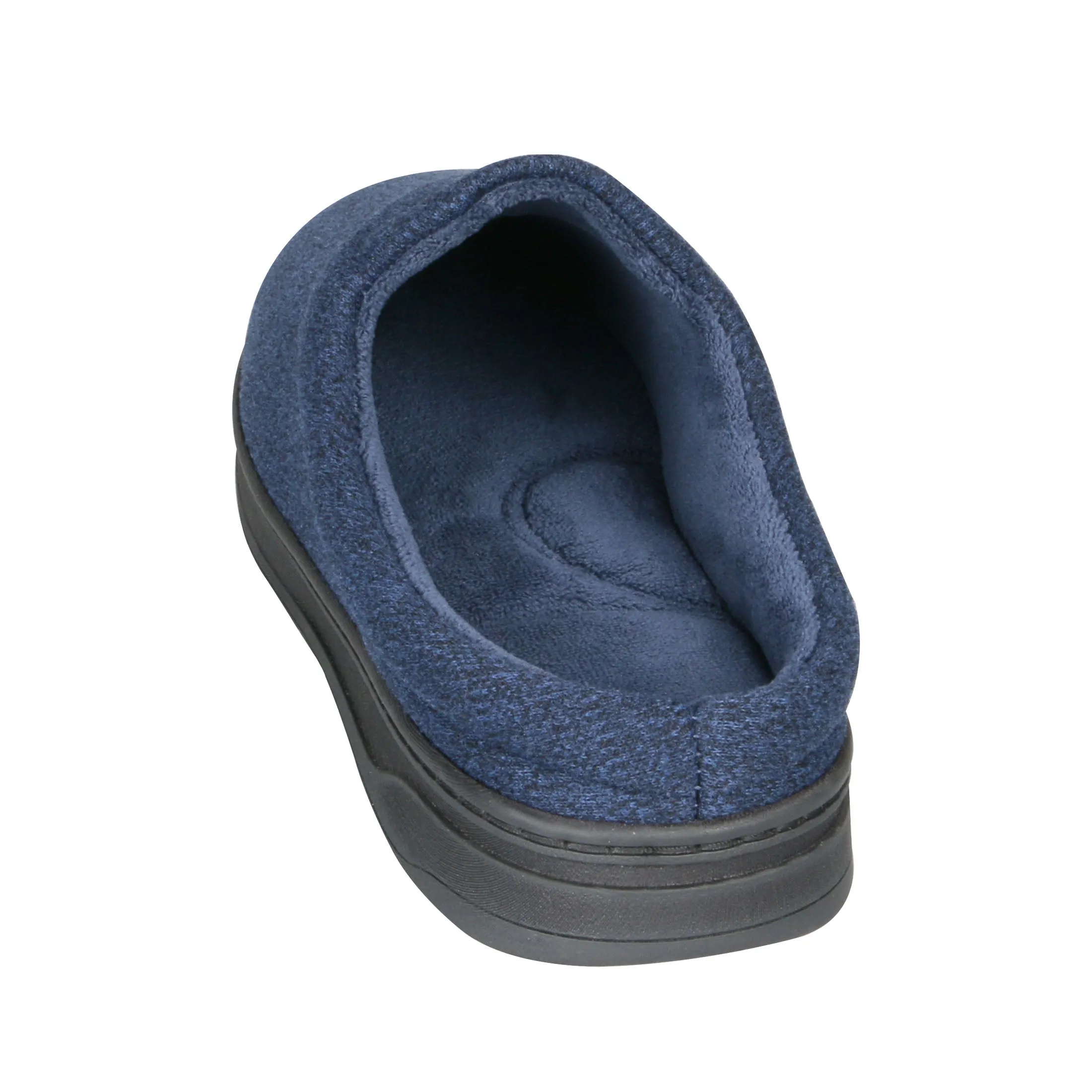 Men's Heathered Knit Brady Clog Slipper with Gel Infused Memory Foam