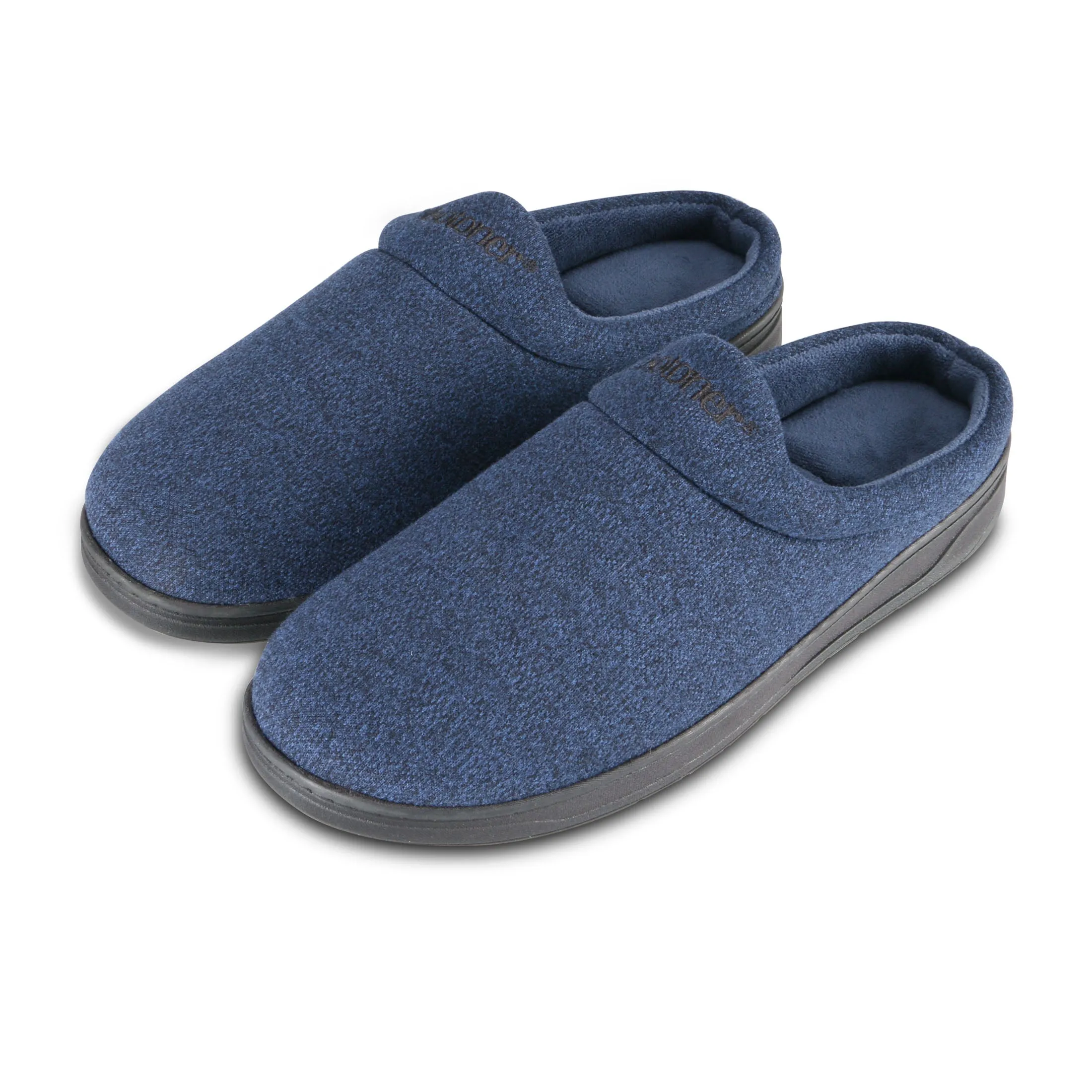 Men's Heathered Knit Brady Clog Slipper with Gel Infused Memory Foam