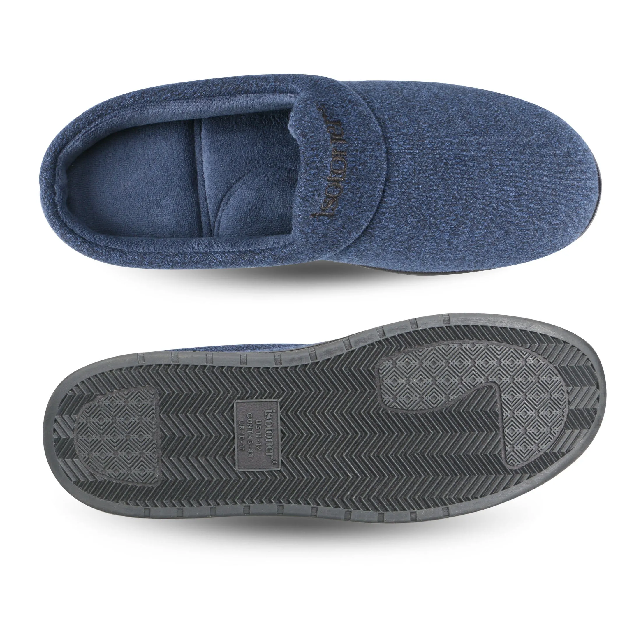 Men's Heathered Knit Brady Clog Slipper with Gel Infused Memory Foam