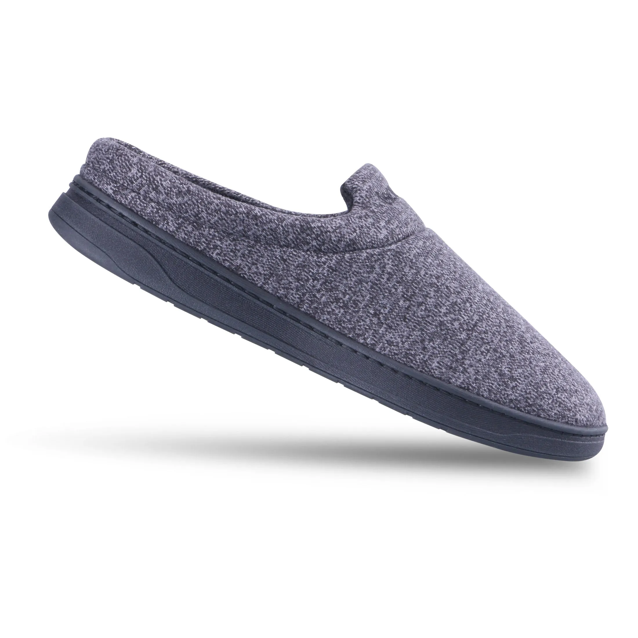 Men's Heathered Knit Brady Clog Slipper with Gel Infused Memory Foam