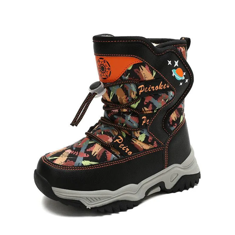 Older Kids Warm Thick Cotton Shoes Boys Snow Boots