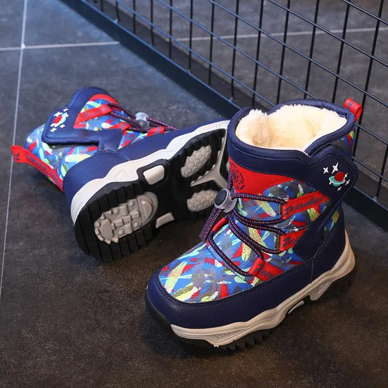 Older Kids Warm Thick Cotton Shoes Boys Snow Boots