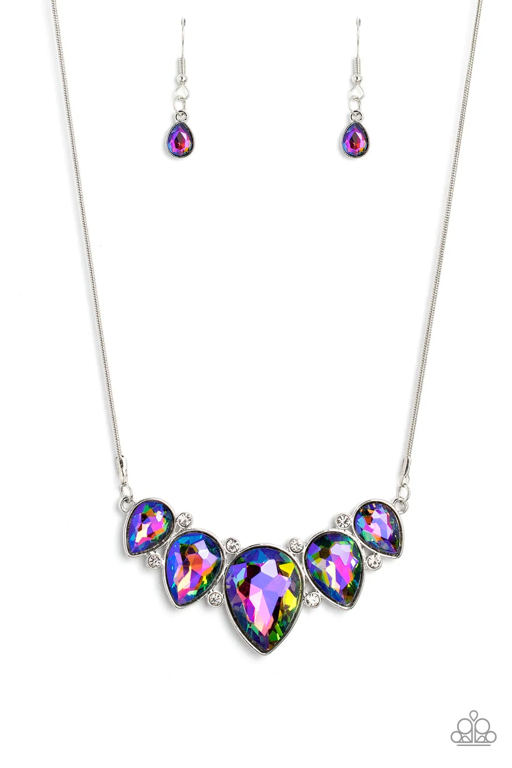 Paparazzi Regally Refined Multi Short Necklace - Life Of The Party Exclusive November 2022 - P2RE-MTXX-169XX