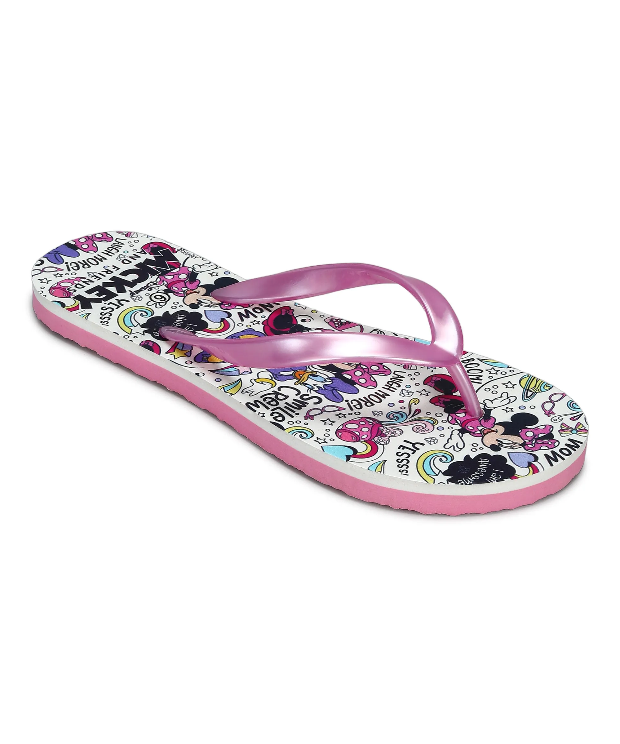 Paragon DK3743L Women's Pink Sliders with Anti-skid Cushioned Sole for Everyday Use
