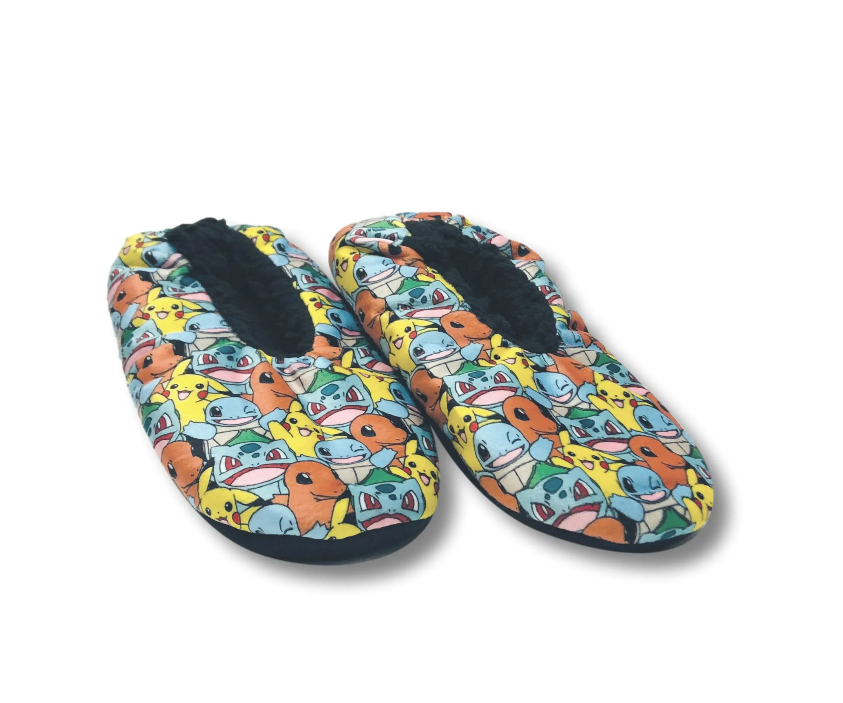 Pokemon Boys Slippers Fuzzy Pikachu Slipper Socks for Kids
