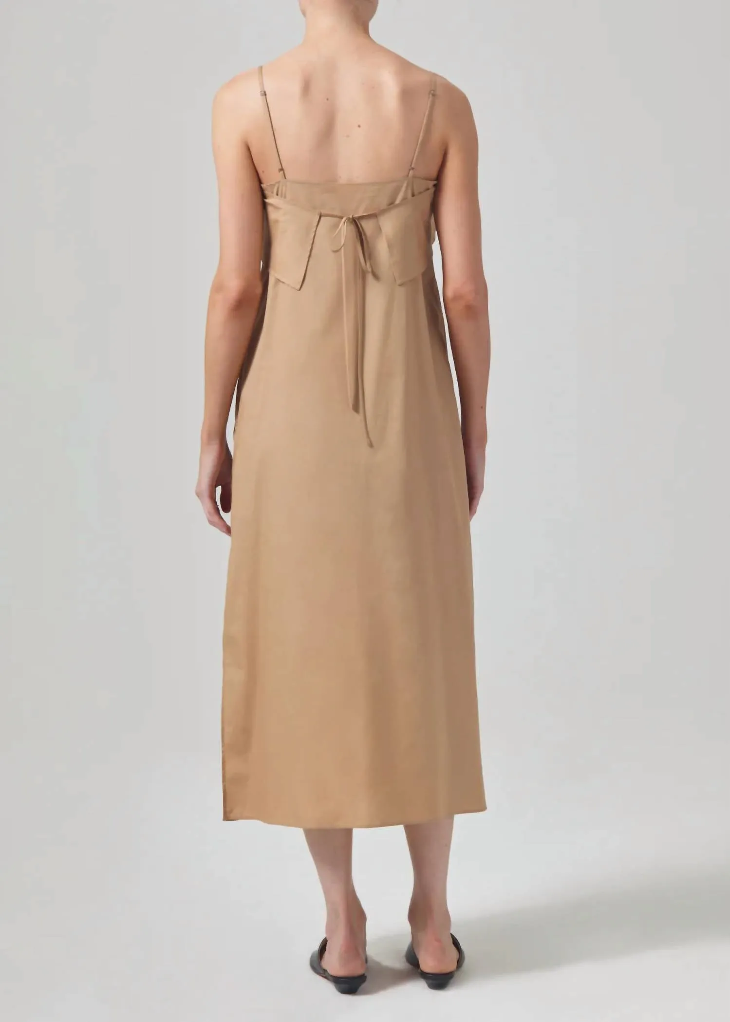 Sable Flounce Dress