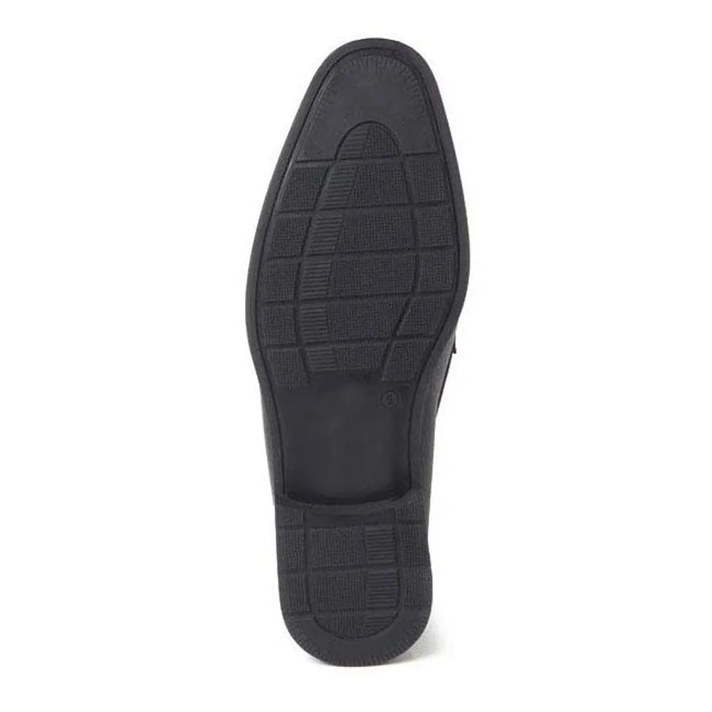 Sandro Moscoloni Duero Black Leather Penny Loafer