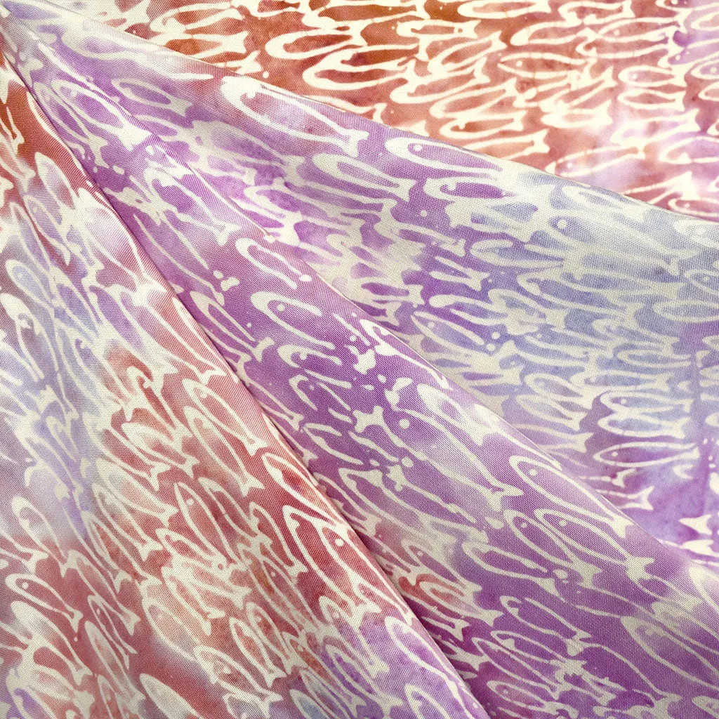 School of Fish Exclusive Rayon Batik Lavender