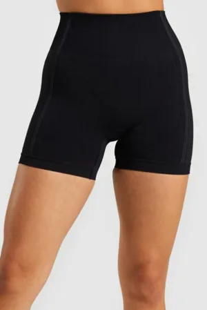Solid Color High Waist Skinny Active Shorts