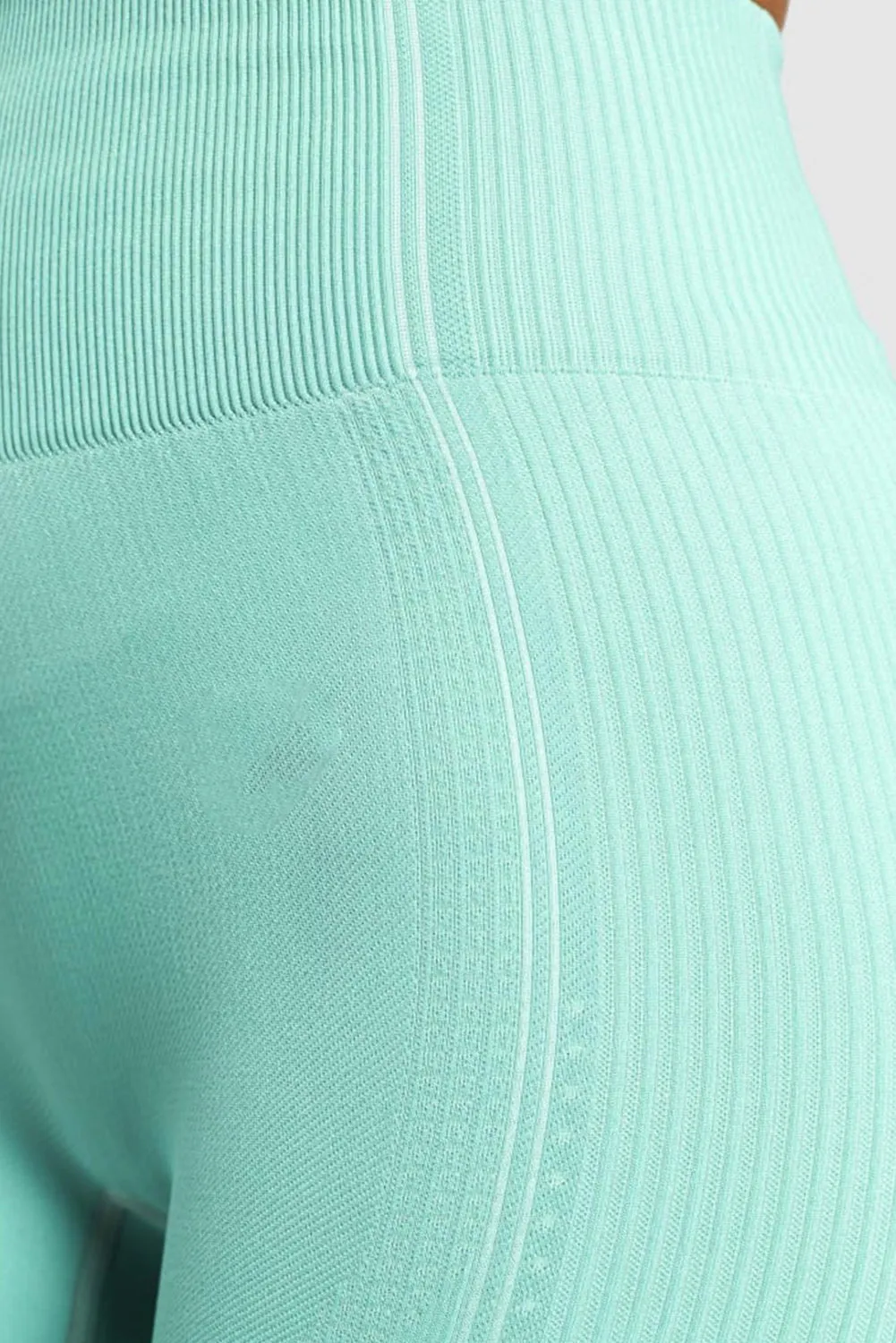 Solid Color High Waist Skinny Active Shorts