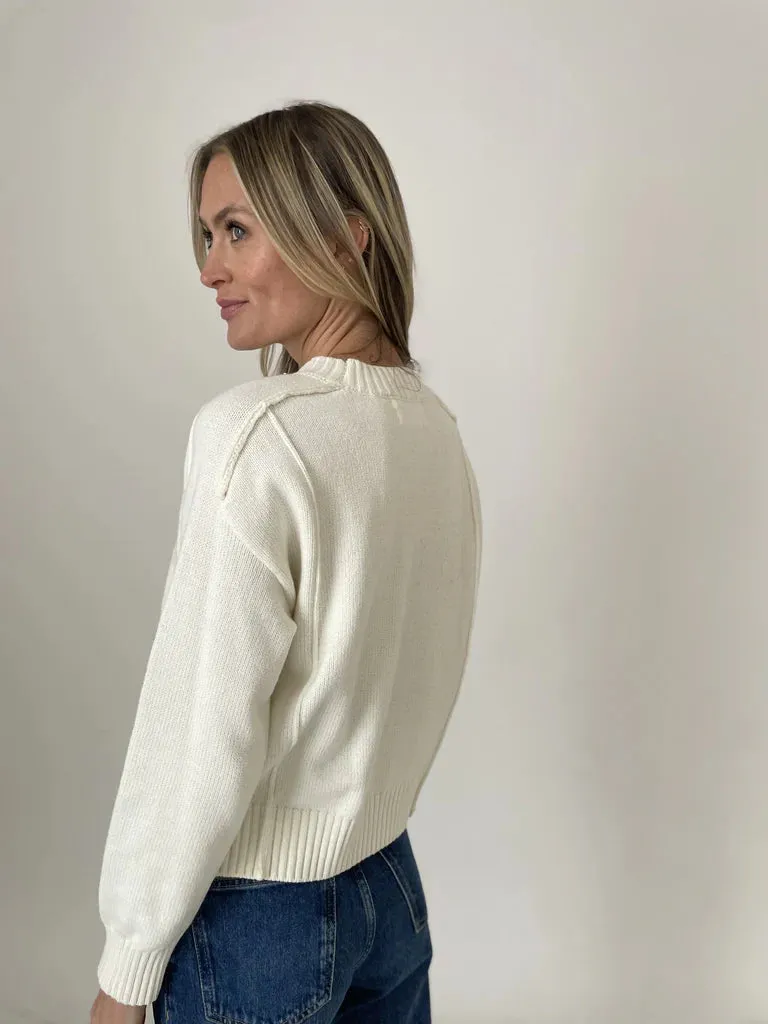 Sydney Exposed Hem Sweater
