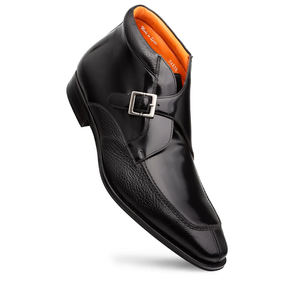 Textured/Hi-Shine Calf Monk DemiBoot