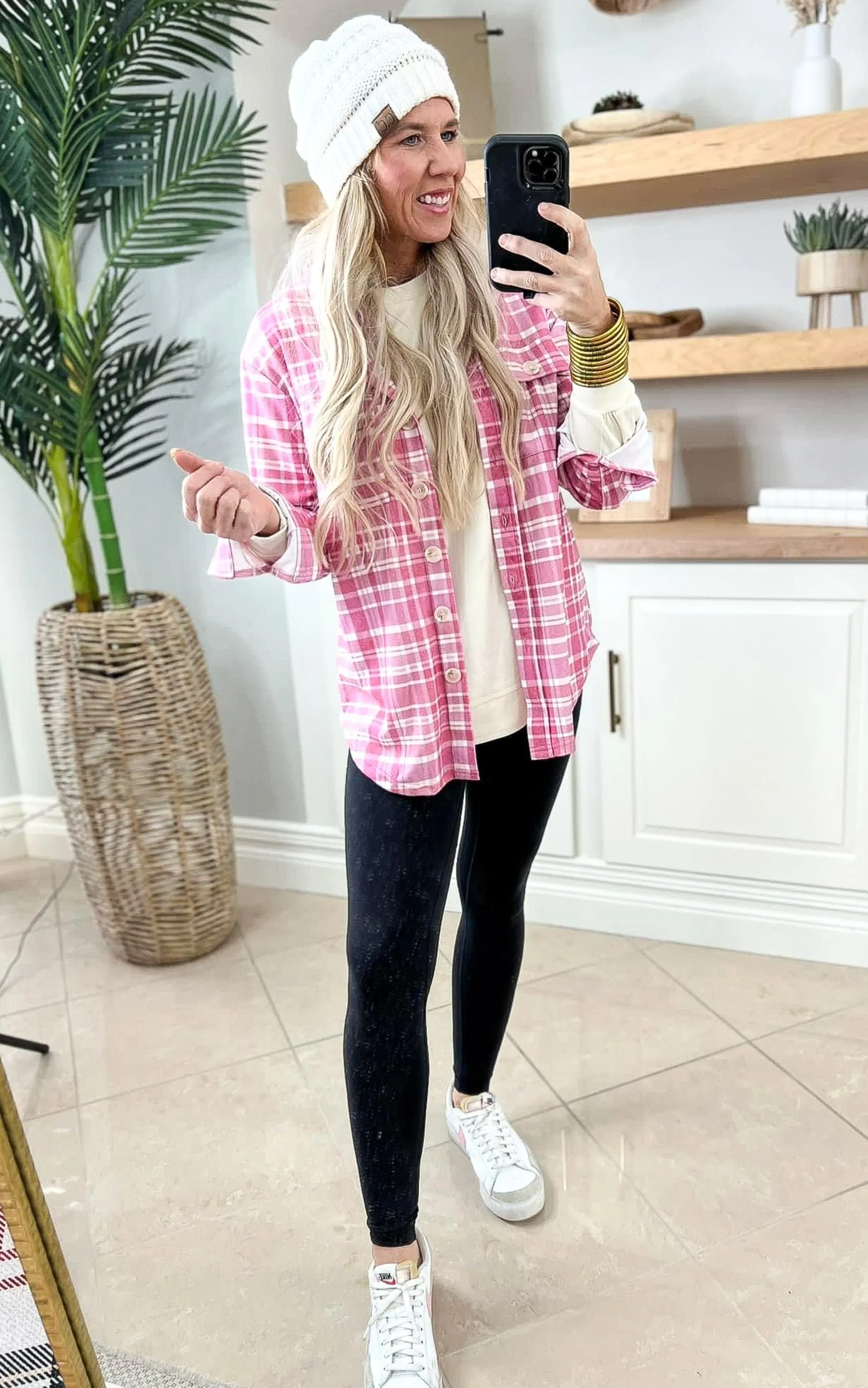 The Pink Plaid Flannel by Salty Wave *