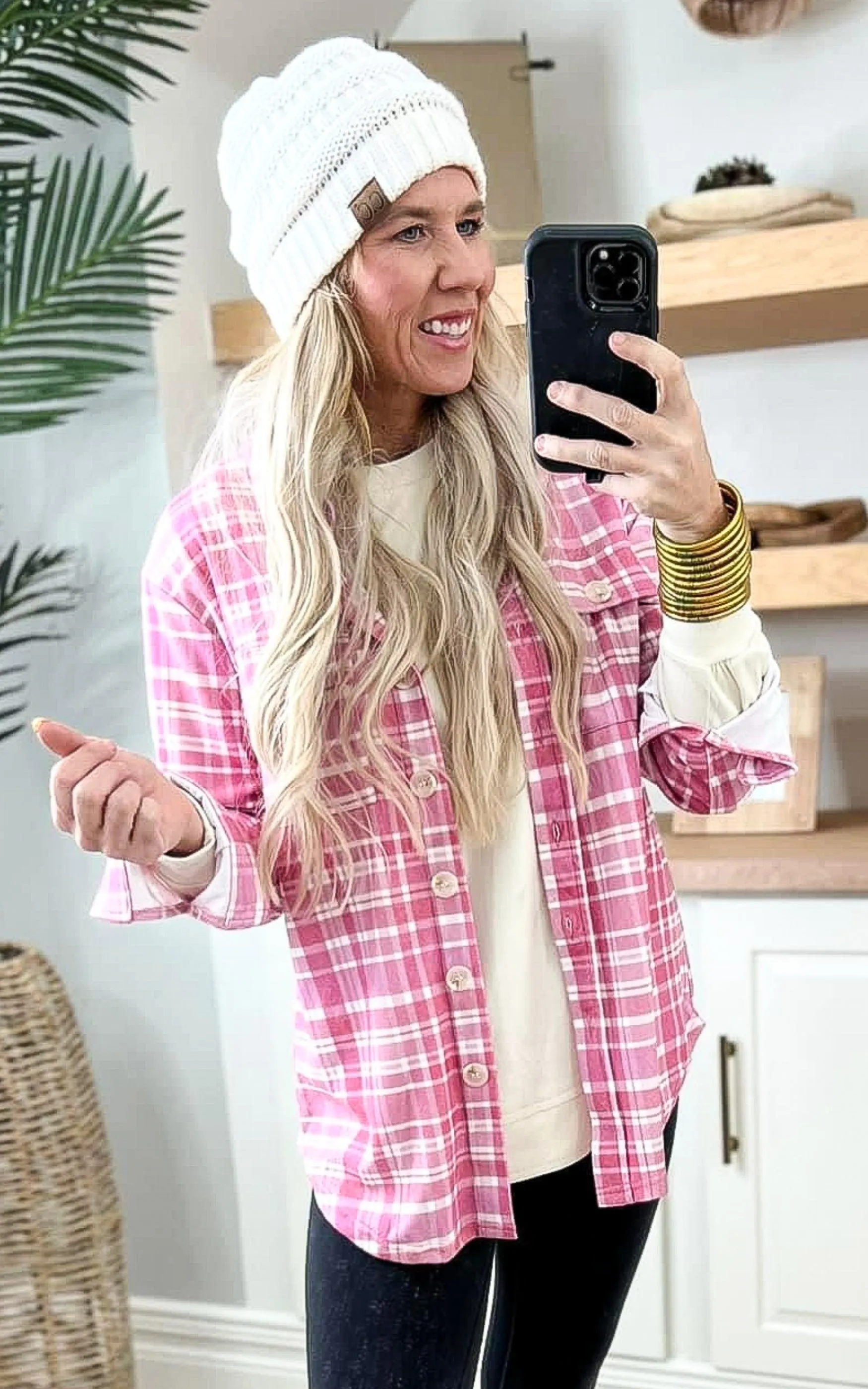 The Pink Plaid Flannel by Salty Wave *