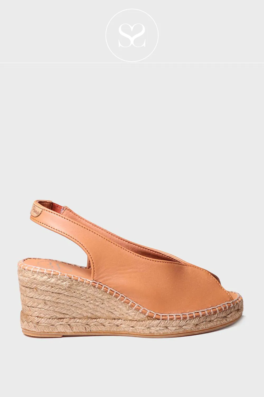 TONI PONS LAILA TAN PEEP TOE ESPADRILLE WEDGE SANDAL