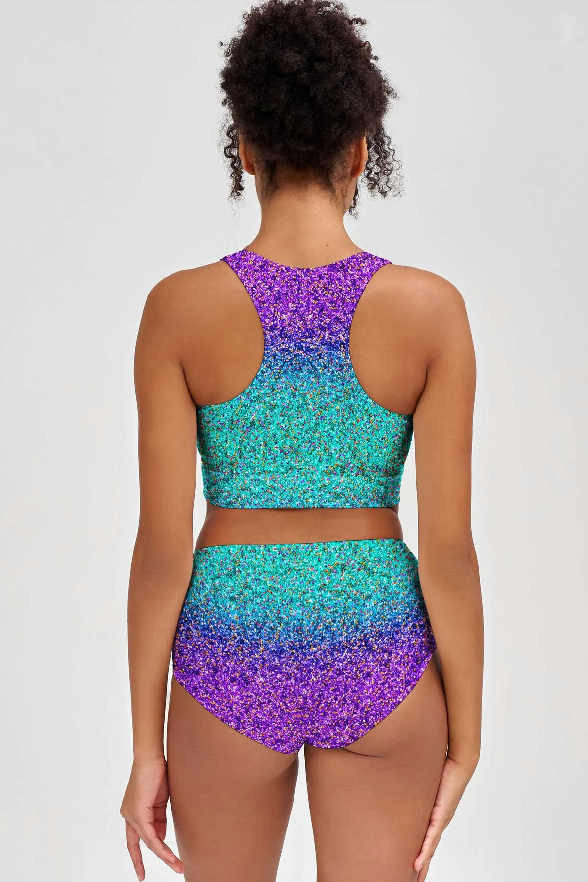 Ultraviolet Cara Purple High-Waist Hipster Bikini Bottom - Women