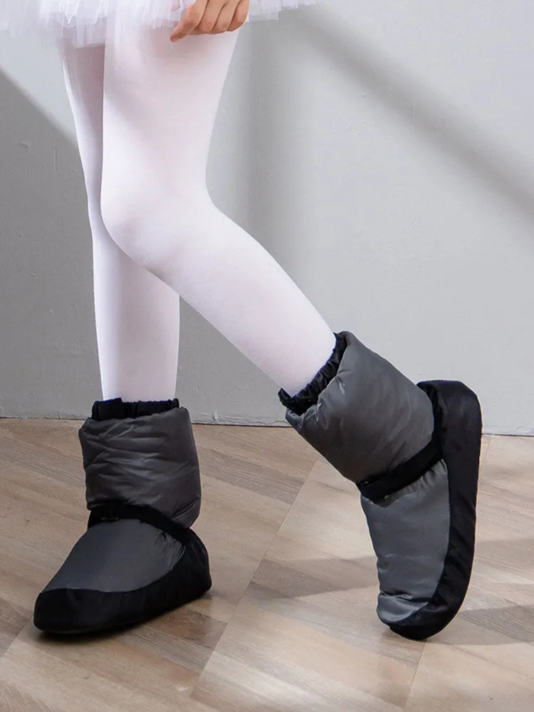 Winter Dance Warm Boots Soft Sole Warm Up Cotton Shoes Ballet Booties